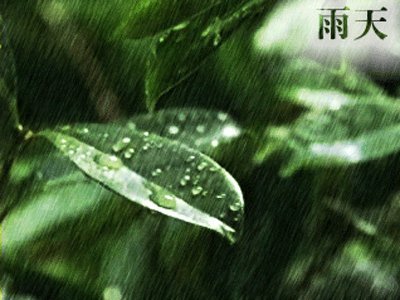 雨水仍然在