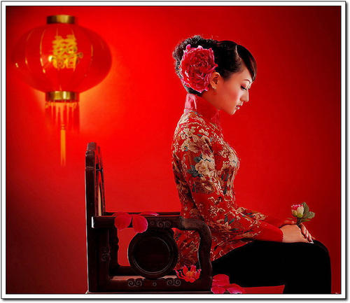 淡淡的中国红
