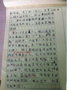那天，我做了800字的构成
