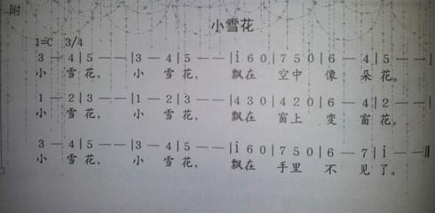 我是一个小雪花