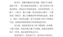 家乡的习俗端午节作文