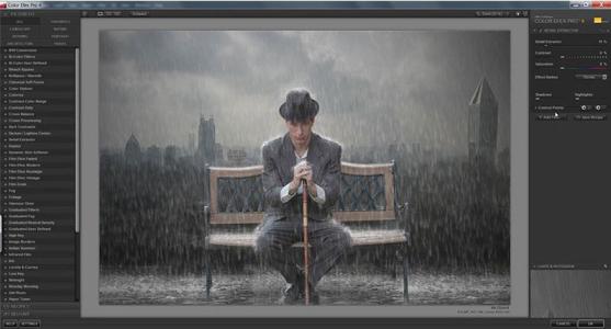 悲楚在雨中