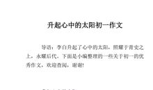 我心中的太阳作文700字