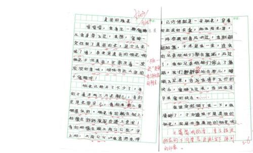美丽的桃花组成300字
