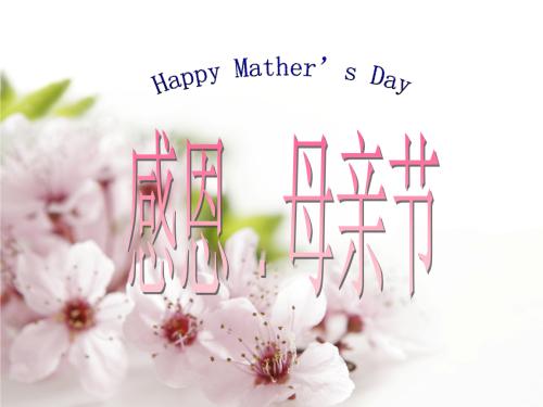 难忘的“母亲节”课堂会议