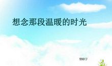 想念那段温暖的时光作文700字