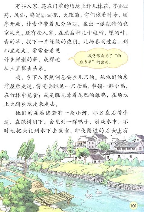 我眼中的乡村风景100字