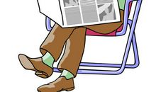 爷爷是个读报迷