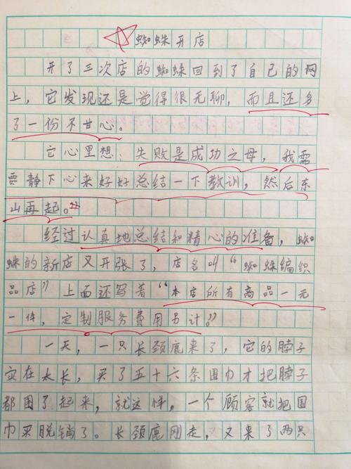 二级连续写作蜘蛛店
