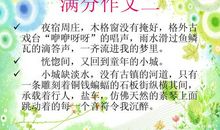 这样的画面让我流连作文