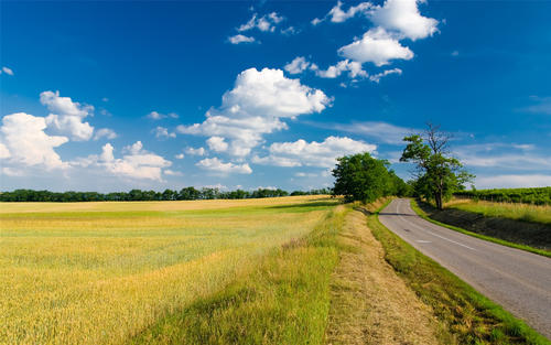 路上的道路和风景