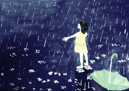 在雨中的情绪