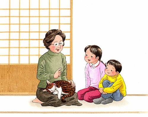 我有一个祖母。