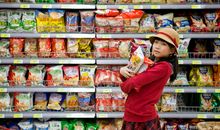 车厢里的零食大会