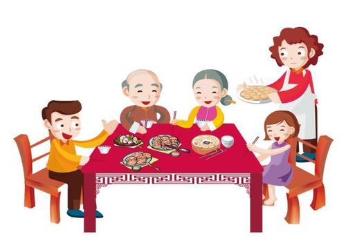 和家人一起玩是团聚