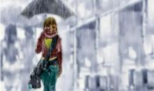 雨中的那个身影