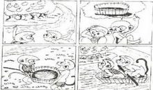 二年级看图写话小猴子送果子