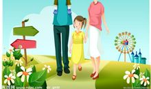 小学一年级看图写话幸福一家人