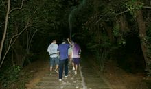 爬岳麓山的后山