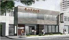 在牙科医院门口