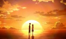 夕阳和我一起见证