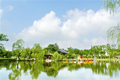 游览美丽的泰山公园