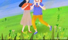 天空下的阳光母爱