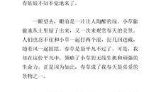 那缕春风让我陶醉作文