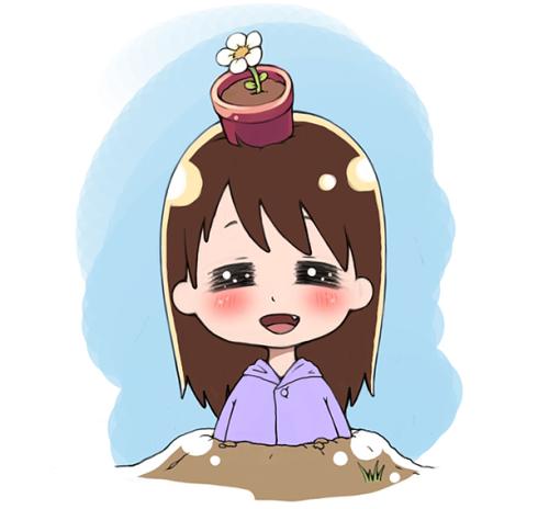 我们的班级“卡通”女孩