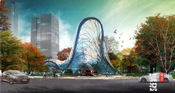 美丽的纺织城市公园