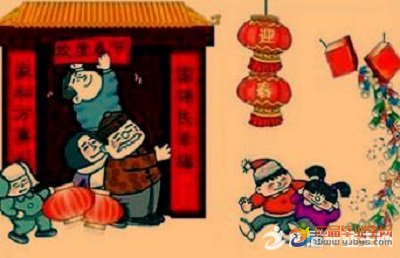 春节在鞭炮的声音