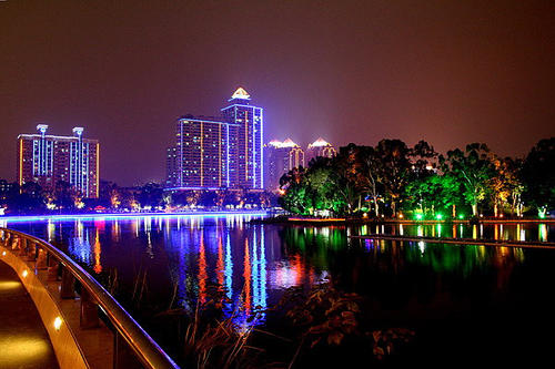 多彩的夜景