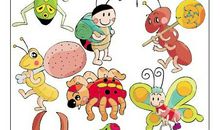 蚂蚁毛毛虫蝴蝶的看图写话