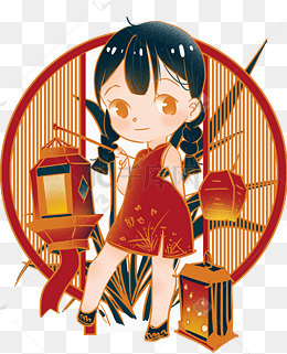 元宵节，我们手绘灯笼