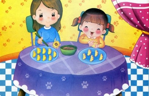 用妈妈打饺子