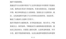 最新2015初二班干部入团申请书范文模板