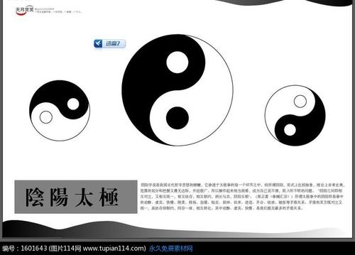 受到太极拳的影响，每个都有阴阳