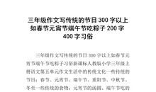 中华传统节日春节作文300字