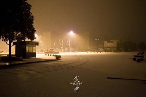夜间雪