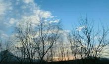 北方冬天的小乡村