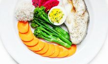 一碗青菜肉食面