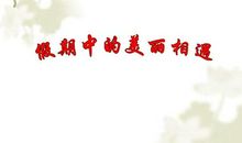 相遇作文600字初三