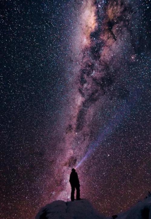 强烈的满天星斗的天空