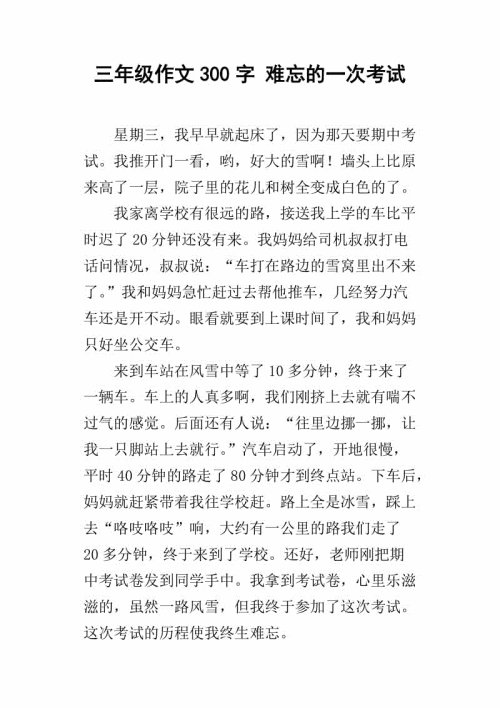 我成为一个组成300字三等级的组成