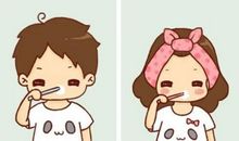 和妈妈一起洗刷刷