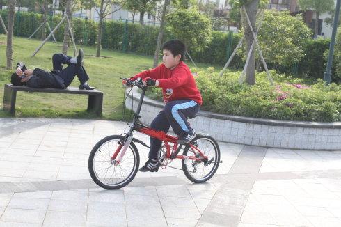 我学会了让自行车