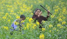 用汗水浇灌七彩童年