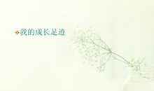 数数我成长的脚印