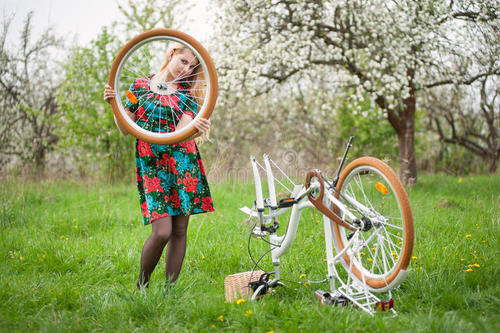 骑自行车的温暖