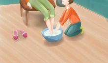 第一次给母亲洗脚